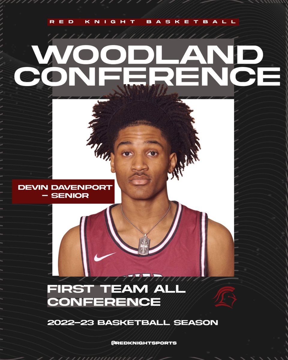 RedKnightsports's tweet photo. Congratulations to Devin on being named to the All Woodland Conference First Team.  Red Knight Nation is proud of everything you have done the past four years at MLHS. https://t.co/ziupRwGuKh