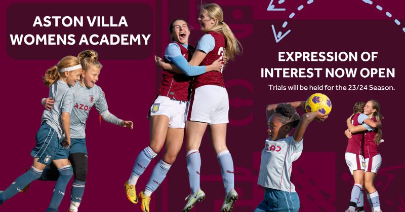 AVWFCOfficial's tweet photo. We will be holding trials for our women and girl’s pathway for the 𝟮𝟬𝟮𝟯/𝟮𝟰 season.

'Expression of interest' forms can be filled in below. 👇