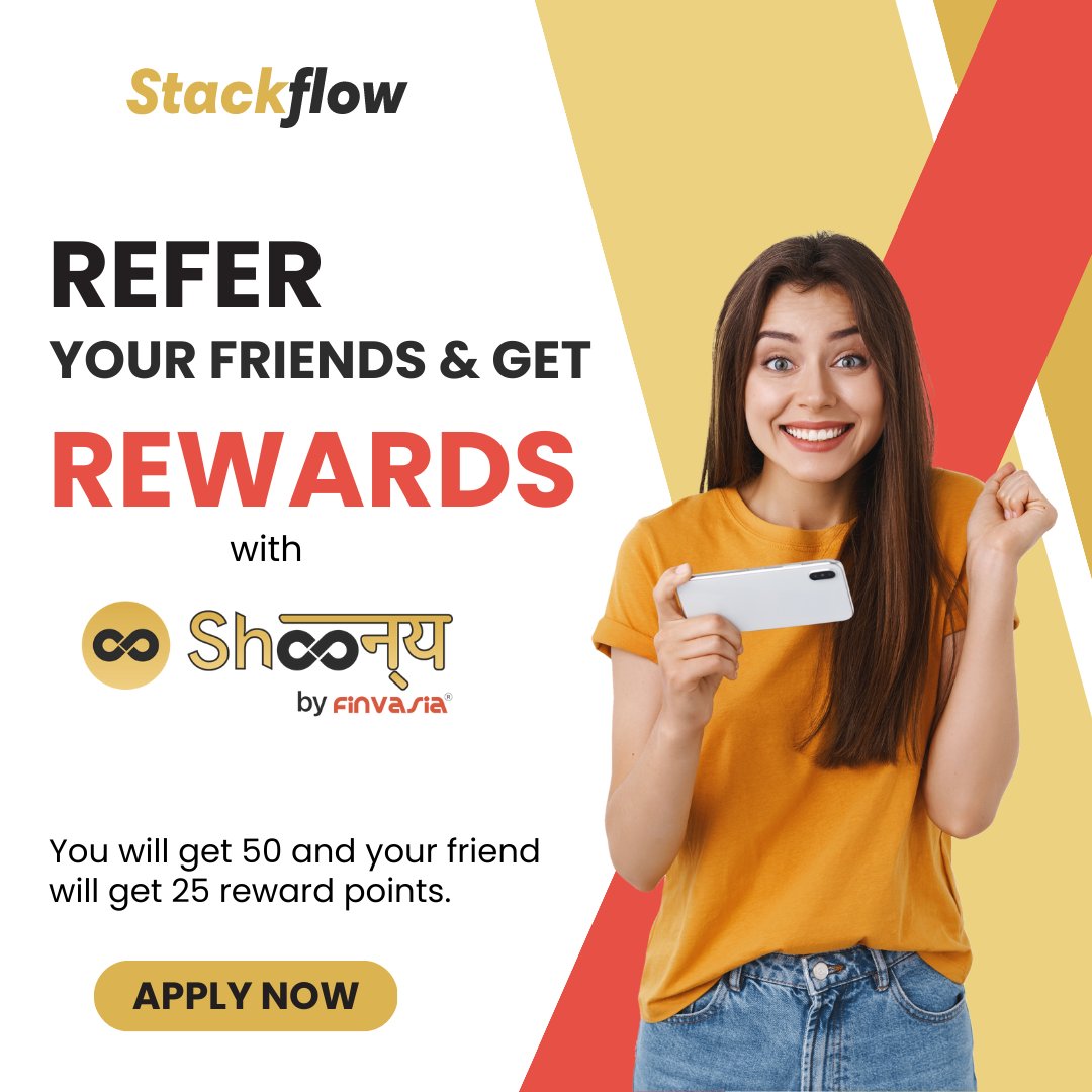 StackflowT's tweet image. Friends don’t keep secrets! 🙊
So be a good friend & spill the tea about #ShoonyaByFinvasia. Use this opportunity to earn 50 reward points on every successful #Referral & your friend will also get a chance to earn 25 points.
bit.ly/3xYJ97d
#StackflowTechnologies #Refer