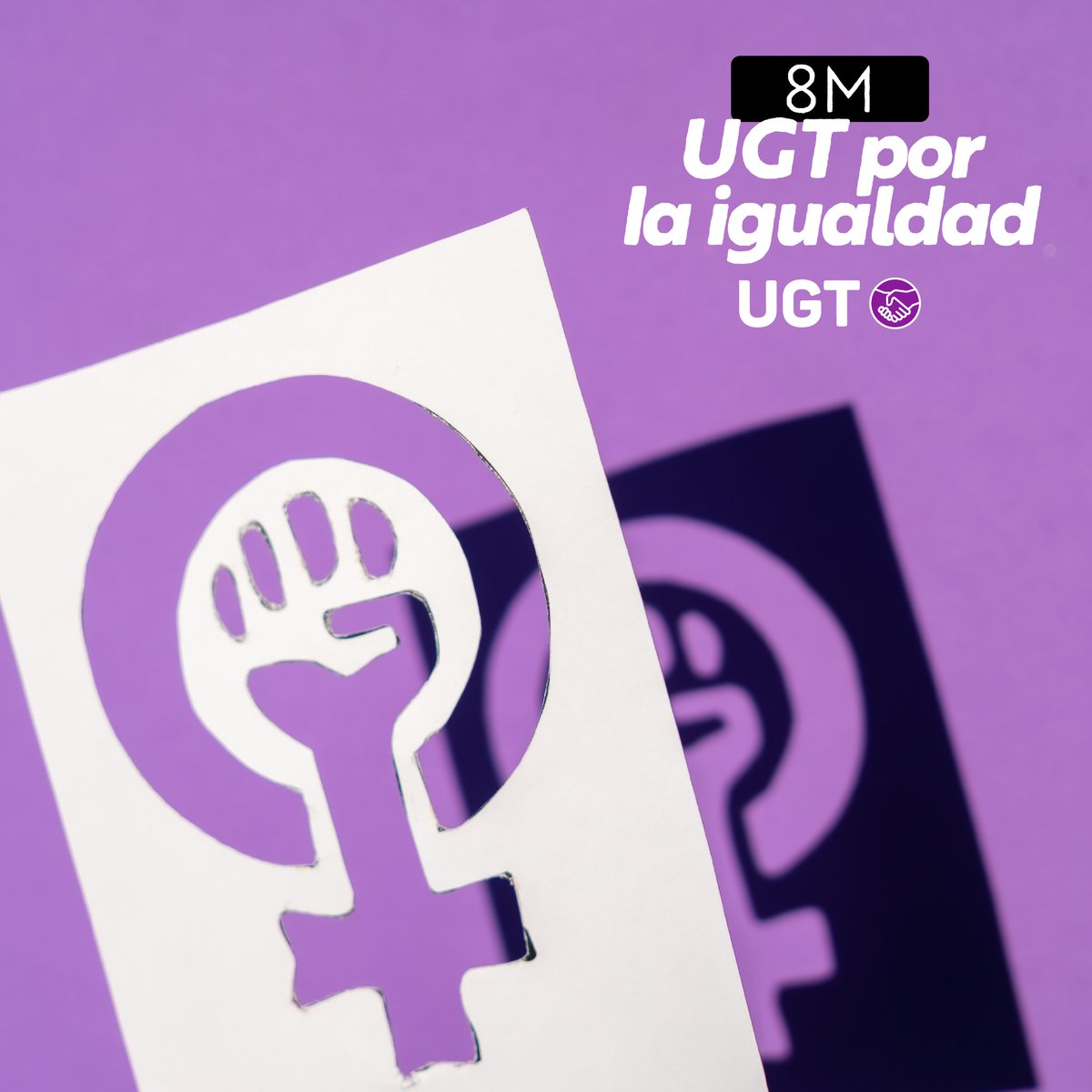 UGT_Comunica's tweet photo. ♀️#UGT por la igualdad

✊Este 8 de marzo, UGT volverá a salir a las calles para luchar por la igualdad real y efectiva entre hombres y mujeres

💜Exigiremos que se cumpla la normativa en materia de #igualdad, porque cumplirla acabaría con las brechas

#8M2023 https://t.co/l5HszyLLKE
