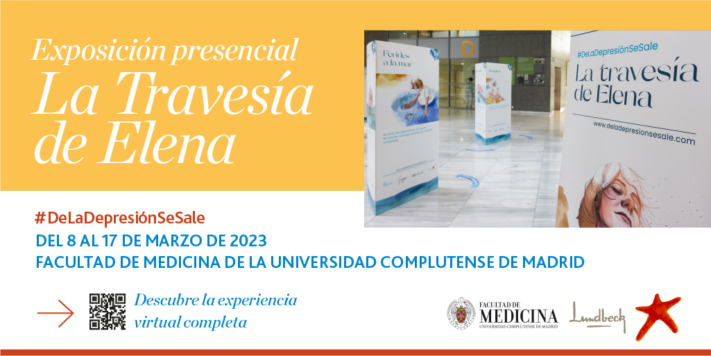 La Travesía de Elena, el viaje ilustrado sobre la #depresión, vuelve.

📅 Podrás encontrar la exposición en la Facultad de Medicina de la Universidad Complutense de Madrid del 8 al 17 de marzo

O también puedes vivir la experiencia virtual a través de ➡️ deladepresionsesale.com