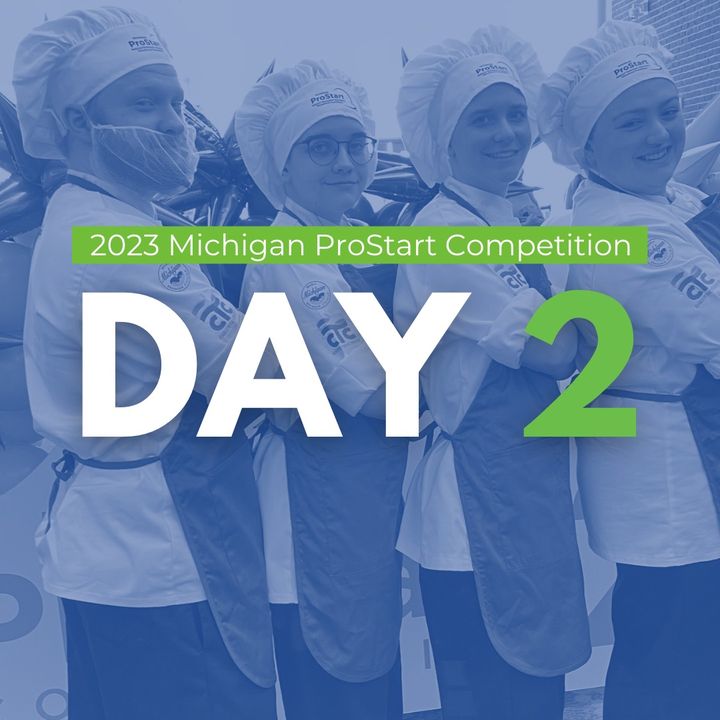 TheOfficialMHF's tweet image. It&apos;s Day 2 of the Michigan #ProStartCompetition2023!

🍳 Culinary starts at 8 AM 
📋 Management starts at 10:30 AM 
🏆 Awards begin at 3 PM 

First Place winners of today&apos;s competitions will earn a spot at the National ProStart Invitational in Washington D.C. #MadeInProStart