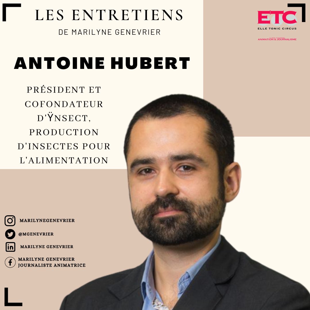 Entretien préparatoire à une masterclass ce matin avec @Ant1_Hubert , fondateur d’Ynsect, auteur de <a href="/Pour/">deso</a> une écologie positive. 
Et vous, vous mangez des insectes ?
#insectes #alimentation