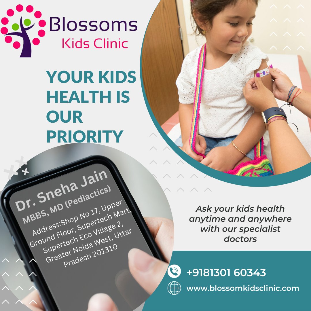 Blossom Kids Clinic offers complete care for your children.
Consult our doctor at 08588821090
bit.ly/3IBZhR5
#childhealthcare #kidsclinic #clinic #parents #child #healthychild #babyhealth #kidsdoctor #momlife #blossomskidsclinic #noida #greaternoida #kidsclinicnoida