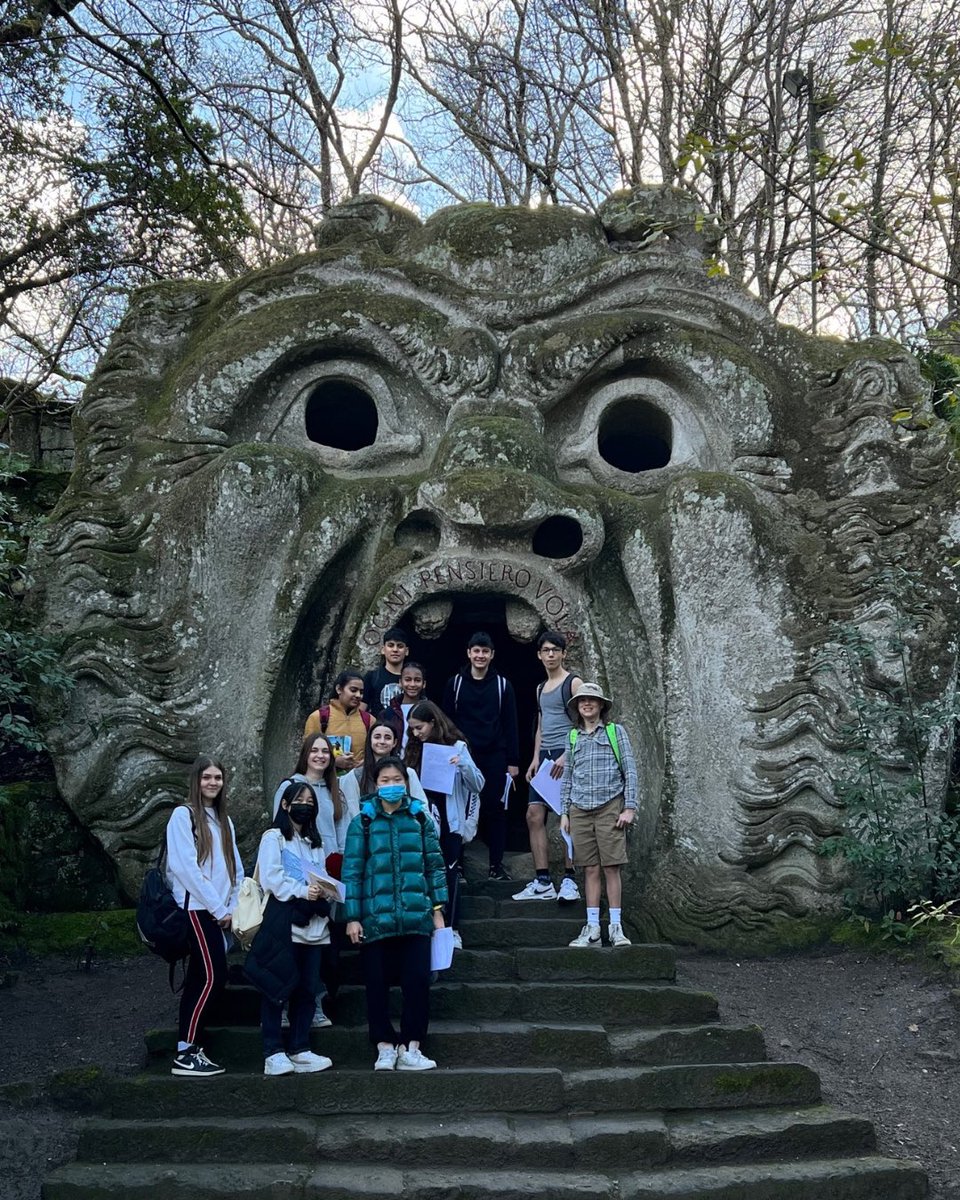 When Rome and surrounding areas become your class room for a day - Grade go to the Colosseum &amp; Grade 8 Art go to the Bomarzo Monster Park