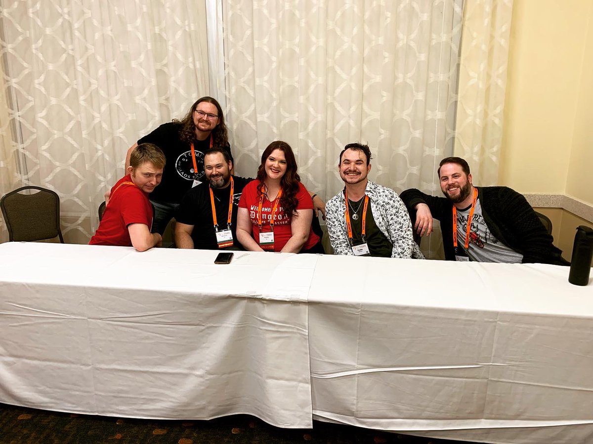 GreyJedi505's tweet photo. At #Saltcon I was apart of a panel with @icastfireball20 @partyof2rpglive @KnockedProne @HN2DM What a time we had! So much fun to get to know these good people who strive to make our TTRPG community more diverse and better with their content! Can't wait for future collaboration https://t.co/hmyGKTZhBj