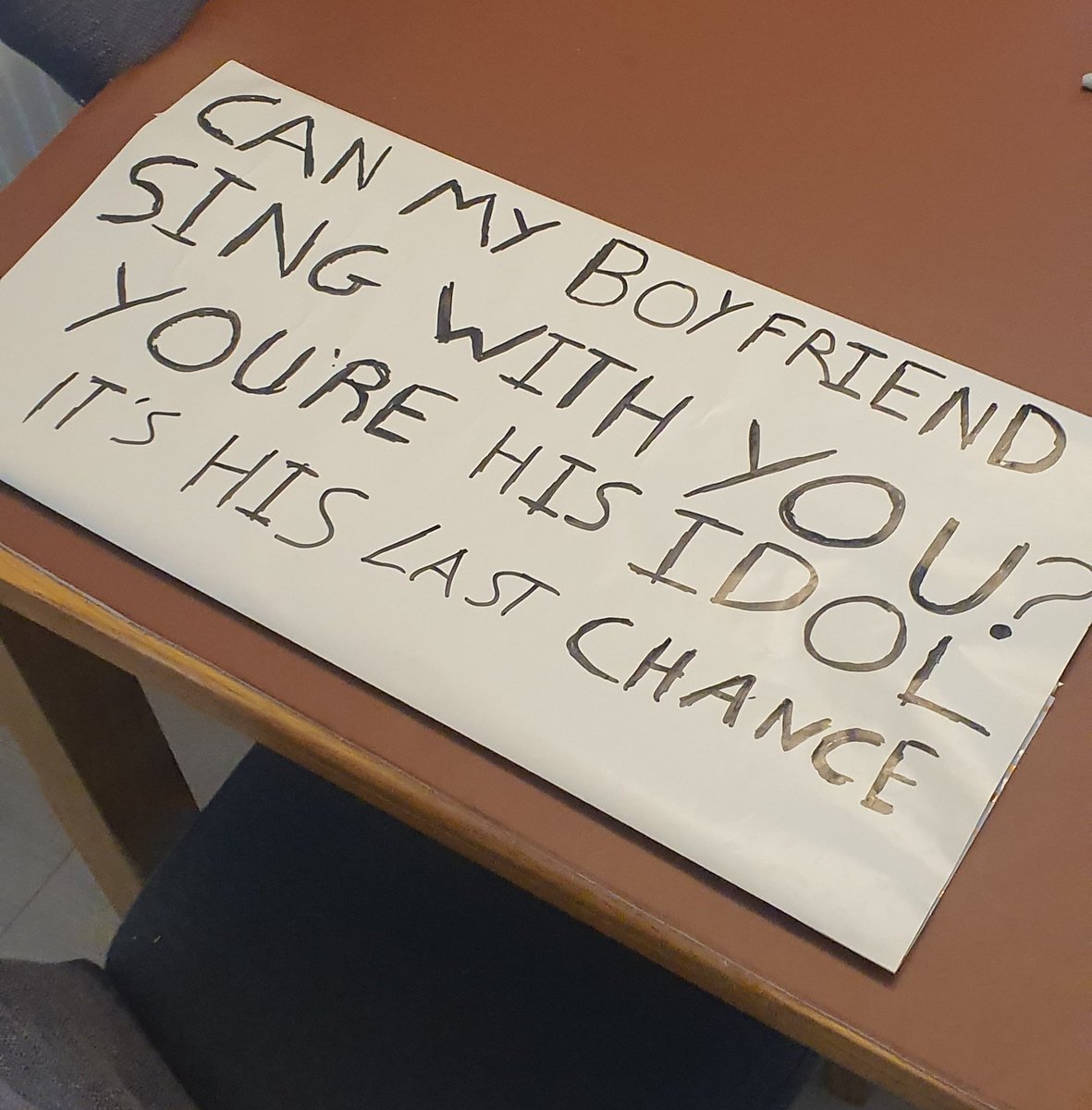 millielove153's tweet photo. @JakeChams hopefully someone from patd sees this tonight at the 02! It's always been my boyfriends dream to sing with Brendon! 🤞 https://t.co/V3ecM4VQzC