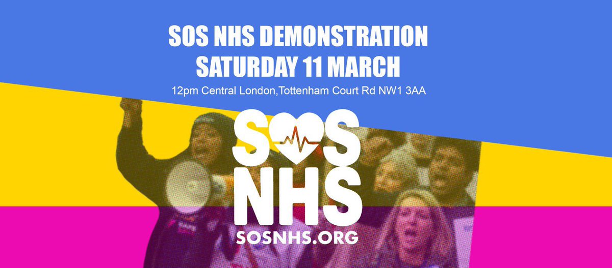 ✊ Huge national #NHS Demonstration ‘End the Crisis – Support the Strikes!’ to take place in central London on 11 March! DAUK’s @SilanFidann is a speaker at the event! Where: Beginning opposite Warren Street tube station on Tott Ct Rd, finishing near to Downing Street, Whitehall
