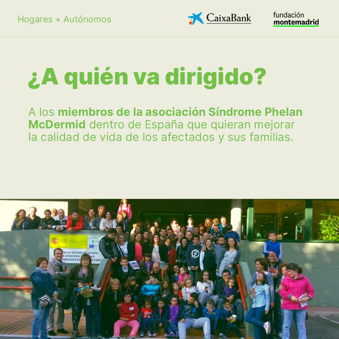 ¡Tenemos una noticia muy especial! El lanzamiento de un nuevo proyecto de nuestra asociación en colaboración con <a href="/FMontemadrid/">Fundación Montemadrid</a>  y <a href="/CaixaBank/">CaixaBank</a>, llamado Hogares + Autónomos. 

#sindromephelan  #sindromephelanmcdermid #22q13  #fundacionmontemadrid #caixabank #enfermedadesraras