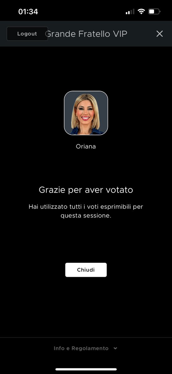 buongiorno NON SI MOLLA VOTIAMO LA REINA #oriele