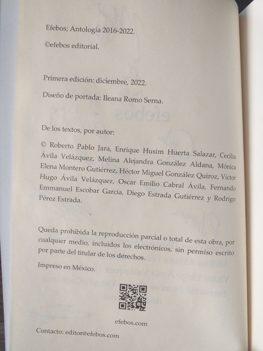 EnriqueHusim's tweet photo. Amigos buen día, nada más para recordarles que ya esta a la venta el primer libro antología de la editorial @EfebosPoeticos y del cual tuve el honor de ser partícipe; Que bonito es ver tu nombre en las páginas de un libro. Lo encuntran en su librería Exelsior más cercana.  🚬☕ https://t.co/Pv7Qj9qQYw
