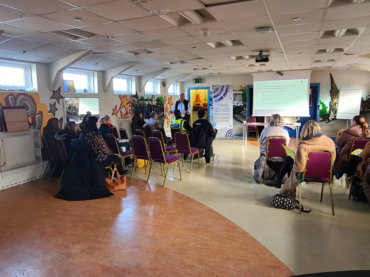 Synrj_org's tweet photo. We held our Schools and Solutions Erasmus+ project (Restorative and Relational Processes / Practices / Approaches) 'Final Outcomes - Multiplier Event' in Bury, Lancs. on Tuesday 28th February. The event was attended by a wide range of organisations working in and around Education https://t.co/AaX2uynALy