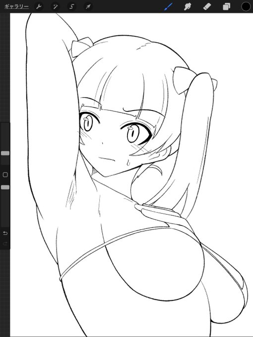 線画。

簡単に塗る。 https://t.co/t5pMrMmf18 