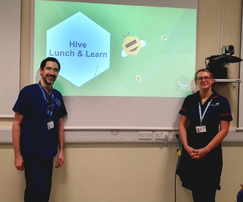 Rachael Beeley (@rachaelhornby8) on Twitter photo Down in the MDT room at NMGH supporting <a href="/KarlGuttormsen/">karl guttormsen</a> with Hive Lunch & Learn sessions in preparation for the Junior Dr strike,
Monday 1200-1300
Wednesday 1200-1300
Friday 1200-1300
🐝🌈💻
<a href="/NorthMcrGH_NHS/">North Manchester General Hospital</a>
<a href="/COSMakin/">Matt Makin</a> Down in the MDT room at NMGH supporting <a href="/KarlGuttormsen/">karl guttormsen</a> with Hive Lunch & Learn sessions in preparation for the Junior Dr strike,
Monday 1200-1300
Wednesday 1200-1300
Friday 1200-1300
🐝🌈💻
<a href="/NorthMcrGH_NHS/">North Manchester General Hospital</a>
<a href="/COSMakin/">Matt Makin</a>