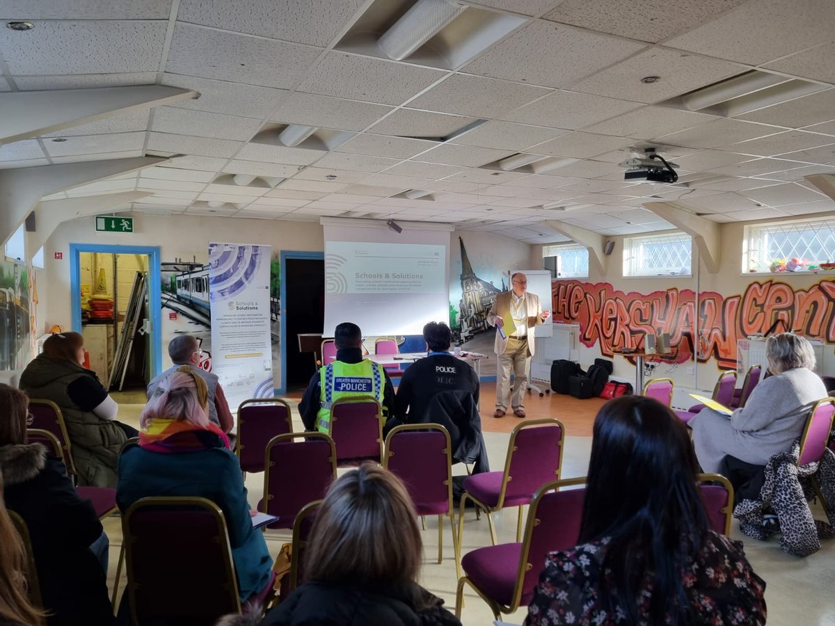 Synrj_org's tweet photo. We held our Schools and Solutions Erasmus+ project (Restorative and Relational Processes / Practices / Approaches) 'Final Outcomes - Multiplier Event' in Bury, Lancs. on Tuesday 28th February. The event was attended by a wide range of organisations working in and around Education https://t.co/AaX2uynALy