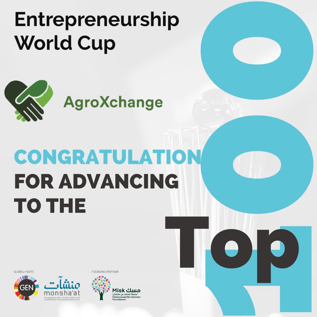 We are thrilled to be one of 100 companies out of 30,000 applicants from around the world and the only company representing Nigeria and Sub-Saharan Africa competing for a share of $1 million in the Entrepreneurship World Cup GLOBAL’s Finals this month! WISH US LUCK #EWC2022
