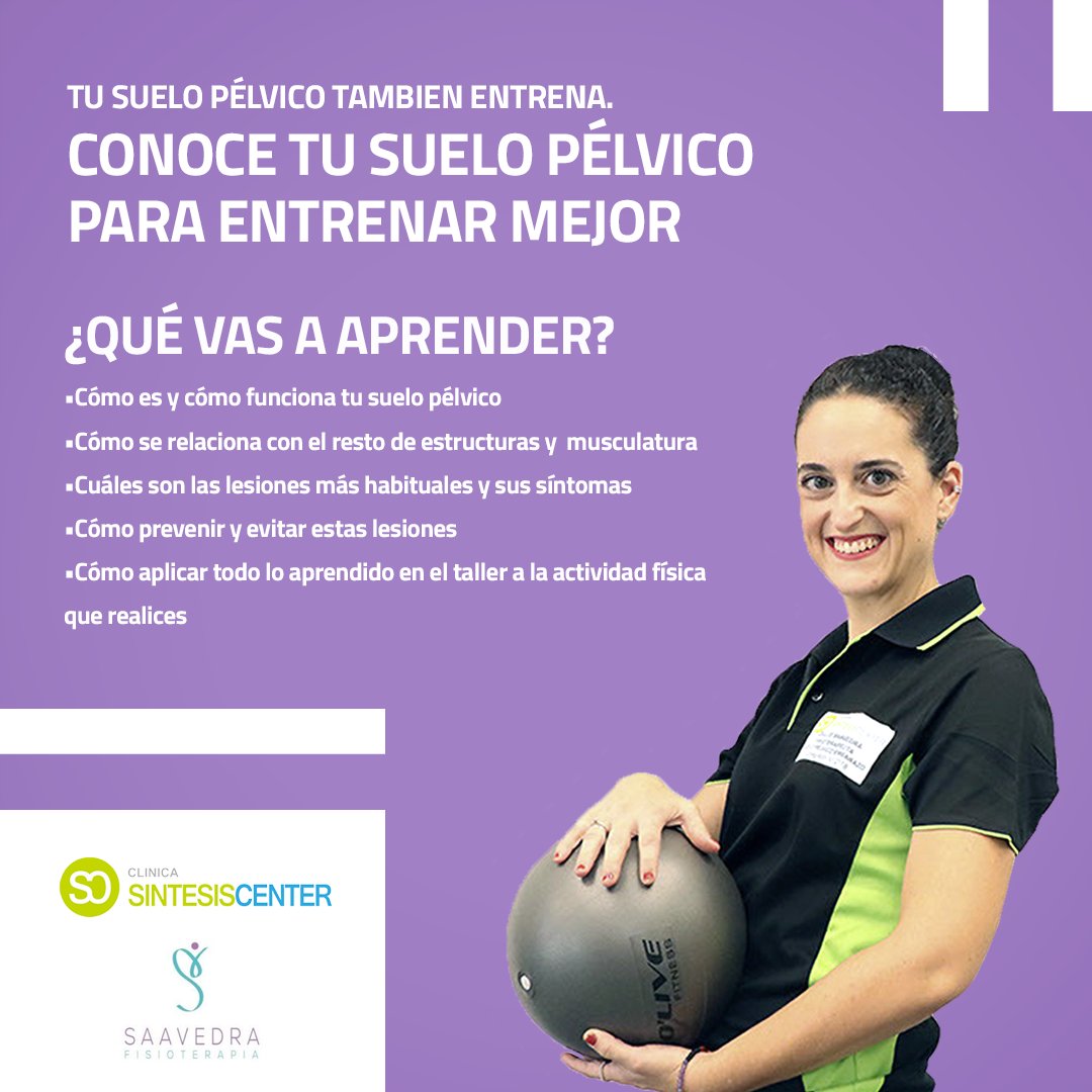 SINTESISCENTER's tweet image. 👉🏻TALLER DE SUELO PÉLVICO PARA MUJERES QUE PRACTICAN ALGÚN DEPORTE
¿Has reservado ya el día? 
¡Os recordamos que el próximo sábado 25 de marzo, tenemos una cita! Se impartirá en nuestra Clínica Síntesis Center a las 10:30h, por nuestra fisioterapeuta especializada Dulce Saavedra