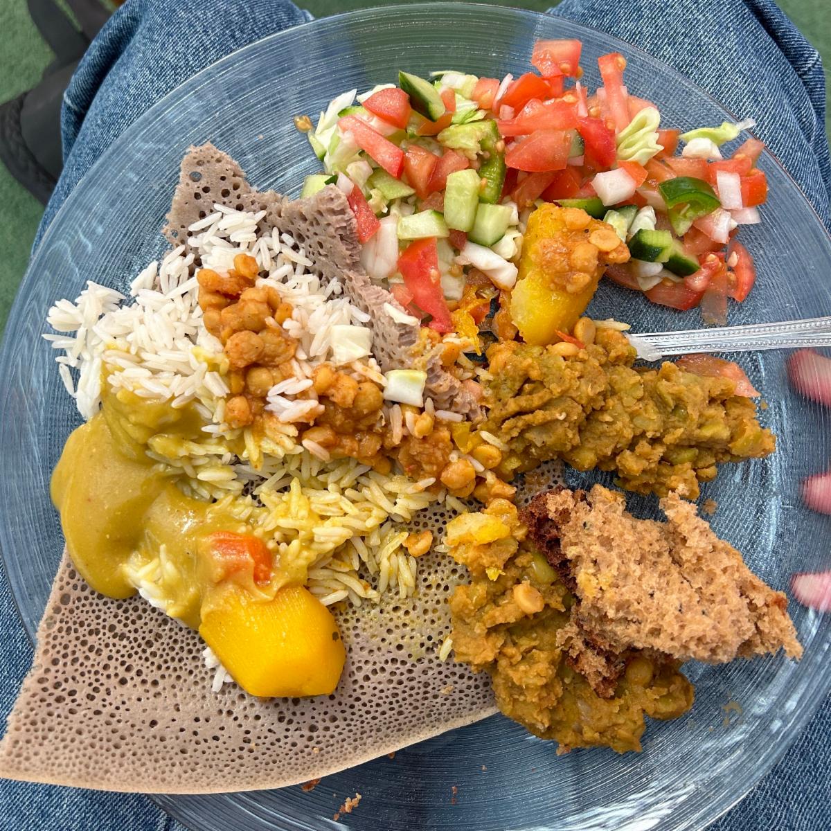 ENPIsrael's tweet photo. As part of ENP's Project Ti'ud which aims to share the remarkable story of the Ethiopian Jewish journey to Israel, over 50 ENP students visited the Ethiopian Experience Center in Beit She'an. Students learned about Ethiopian history and traditions, and ate a traditional meal! https://t.co/HSf0acAuxA