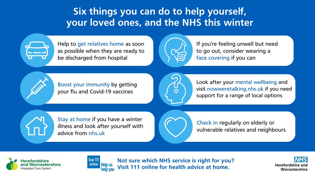 Everyone can take these 6 simple steps to look after themselves, their loved ones, and the NHS this winter💙