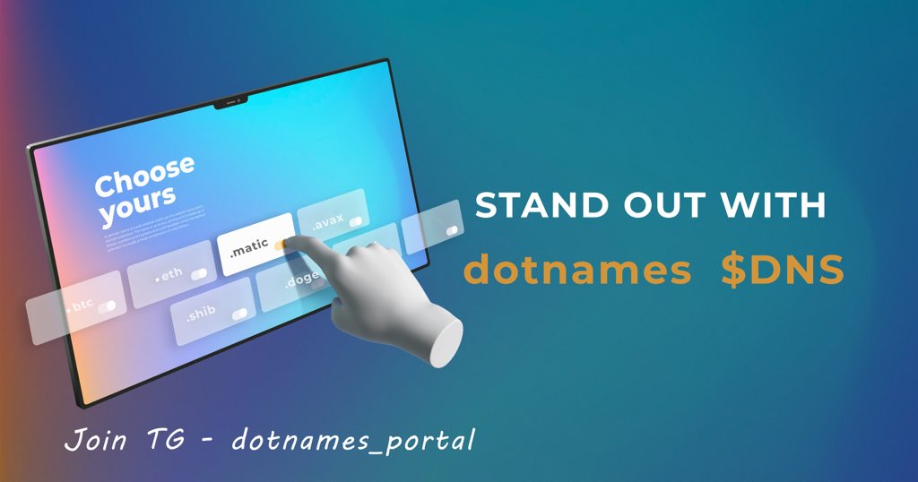 smaug111k's tweet photo. $DNS @dotnames_dns 
First ever multichain name service platform. Competitor at 500 million marketcap 🔥
 First cex listing this week 🚀
Whales are watching this. 
$TSUKA $CULT $DIONE $BLUR $PAW $BONE $ORCH $EGGS $ATOR $SHIB $GMX $BTC $MBET $ZKT $KENNEL
$DOKE $DOPE $DIONE $LSD https://t.co/1ZB8DYrvCF