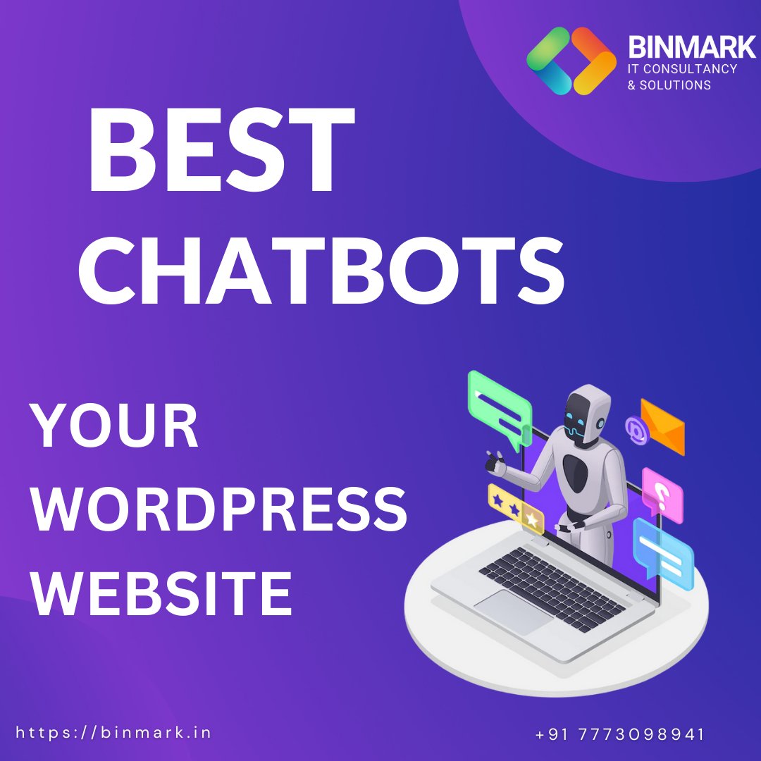 BinmarkIT's tweet photo. Revolutionize your website's user experience with the ultimate chatbot 

#wordpress #ai #chatbot #artificalintelligence #chatbots #technology https://t.co/OQWQHcEnxX