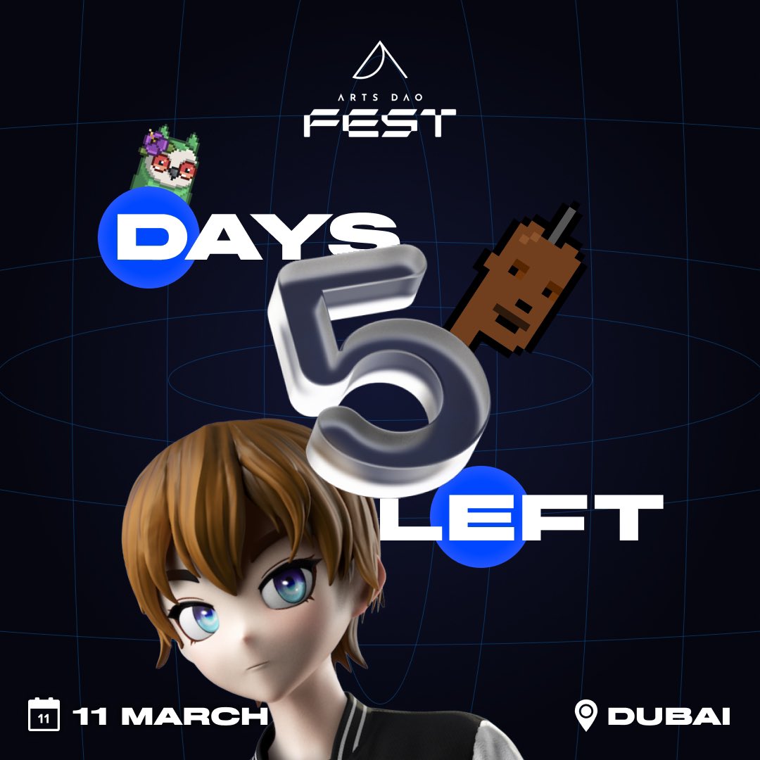 5 days to go!! 

#ArtsDAOFest