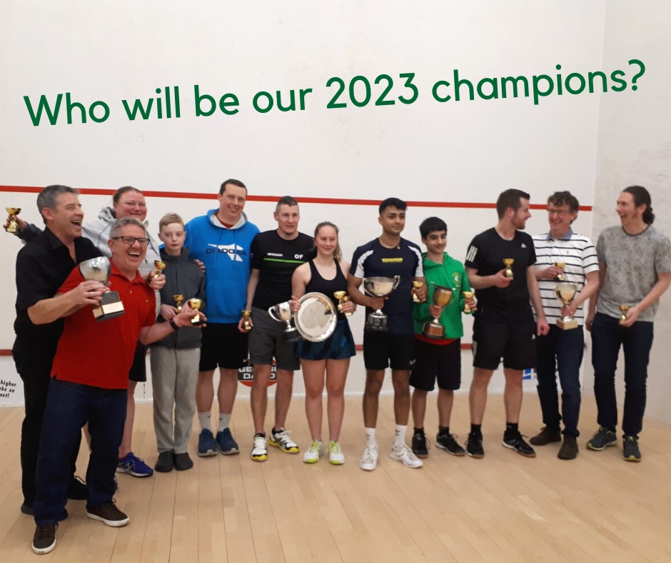 Calling all squash club members…

Entries for the 2023 Club Championships are now open.  Join us for a competitive, but friendly, weekend of squash - Friday 21st - Sunday 23rd April. 

Register on MMM by Tuesday 18th April.