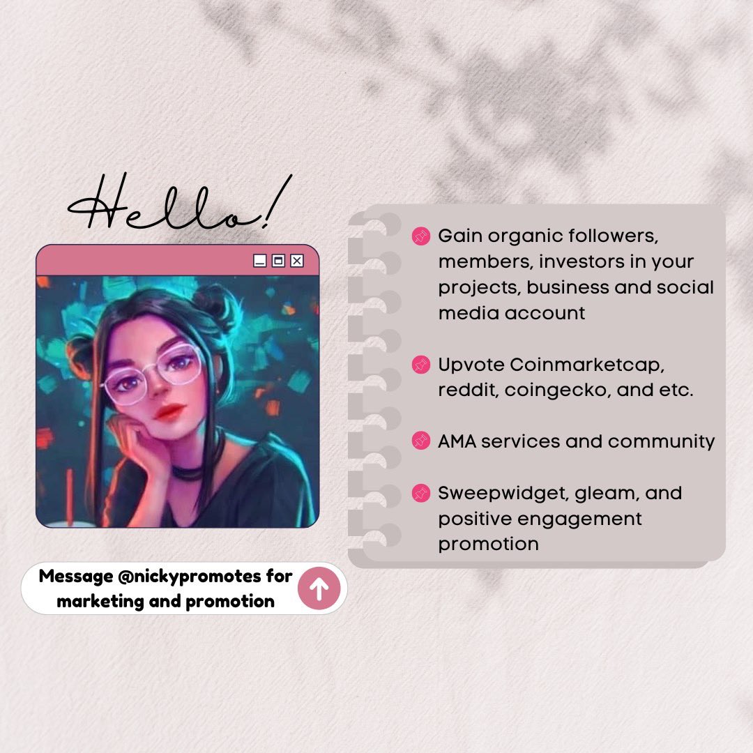 nickypromotes's tweet photo. Free Dinner 🎉

RT &amp; Reply @nickypromotes
___________
#Crypto #CryptocurrencyMarket #gala #Shibarium #BinanceSmartChain #Uniswap #Airdrop #Metaverse #Web3Games #NFT #NFTGiveaways #BTC #Giveaway #Ripple #Solana https://t.co/LKVMZzXlkI