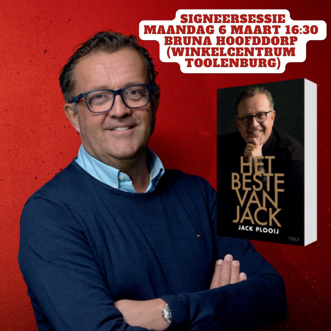 Vandaag komt <a href="/jackontracks/">Jack Plooij</a> signeren in Bruna Hoofddorp (winkelcentrum Toolenburg) om 16:30. Kom langs!