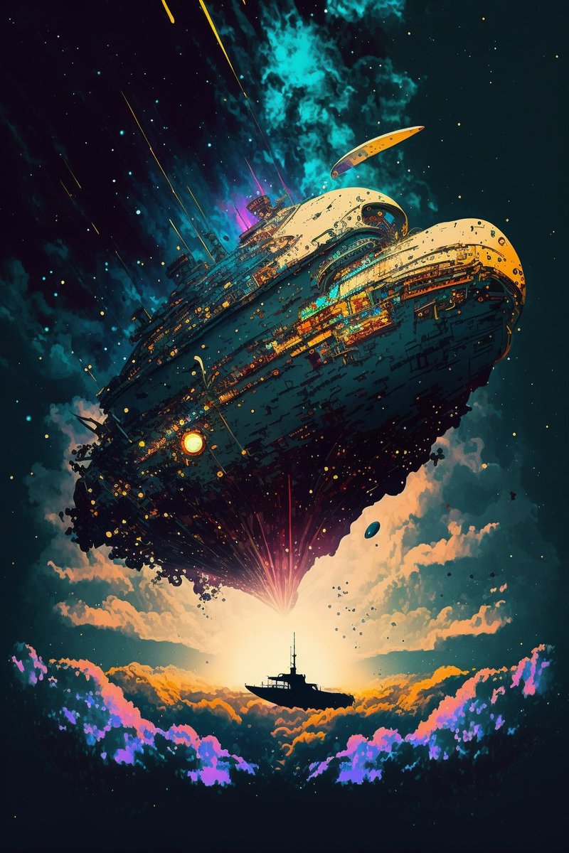 AIartCreationsX's tweet image. Which Space Ship you cruising on { PART 3}
🚀🛰️🚀👽👽🛸🛸
Make sure to comment down below. Throw a like and a retweet.

#spaceship #ship #futuristicspaceship #midjourney #aiart #aiartwork #AIArtCommuity #rocket #telsa #spacex #elonmusk #aliens #outerspace