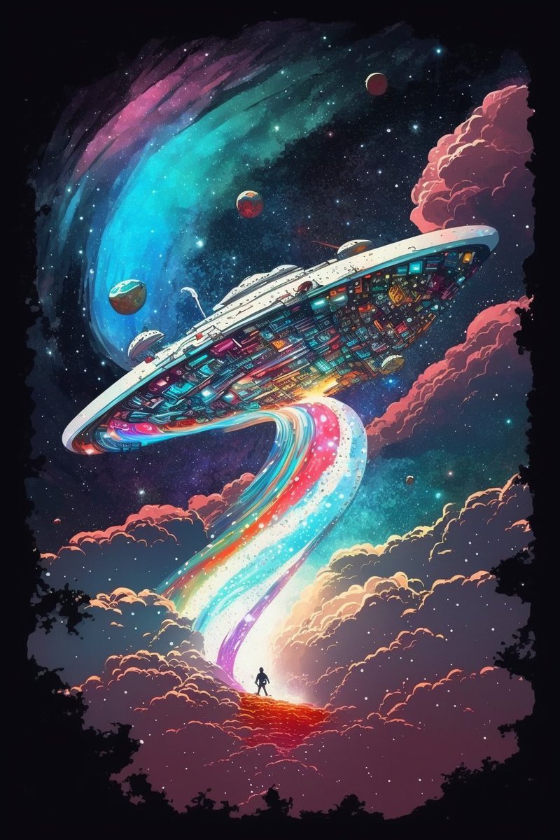 AIartCreationsX's tweet image. Which Space Ship you cruising on { PART 3}
🚀🛰️🚀👽👽🛸🛸
Make sure to comment down below. Throw a like and a retweet.

#spaceship #ship #futuristicspaceship #midjourney #aiart #aiartwork #AIArtCommuity #rocket #telsa #spacex #elonmusk #aliens #outerspace