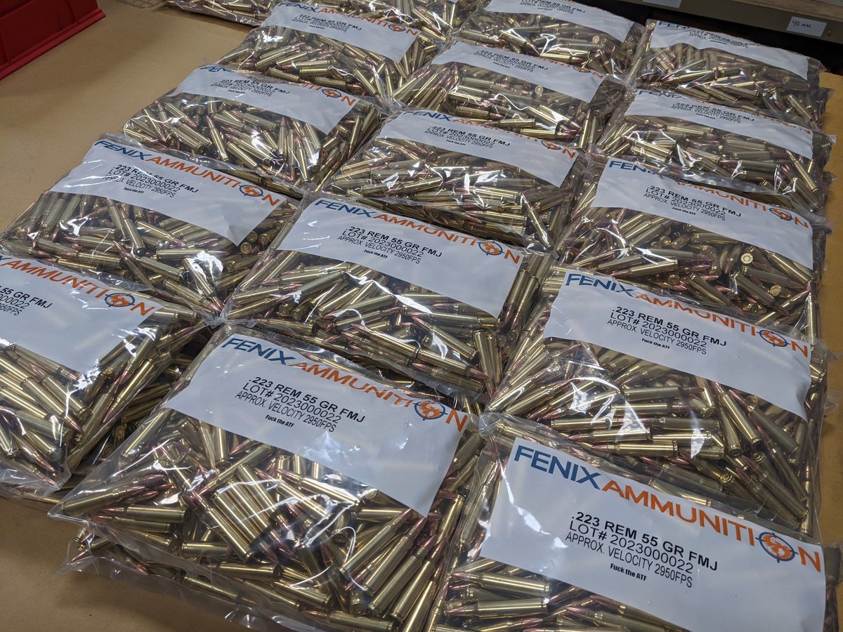 The sheer amount of .223/5.56mm ammo in the hands of the American public is staggering.

Our goal is deterrence.

Authoritarians don't sound as tough when they're held to account.

An armed public is the final stopgap.  The last resort.  The last safety valve.

It's beautiful.