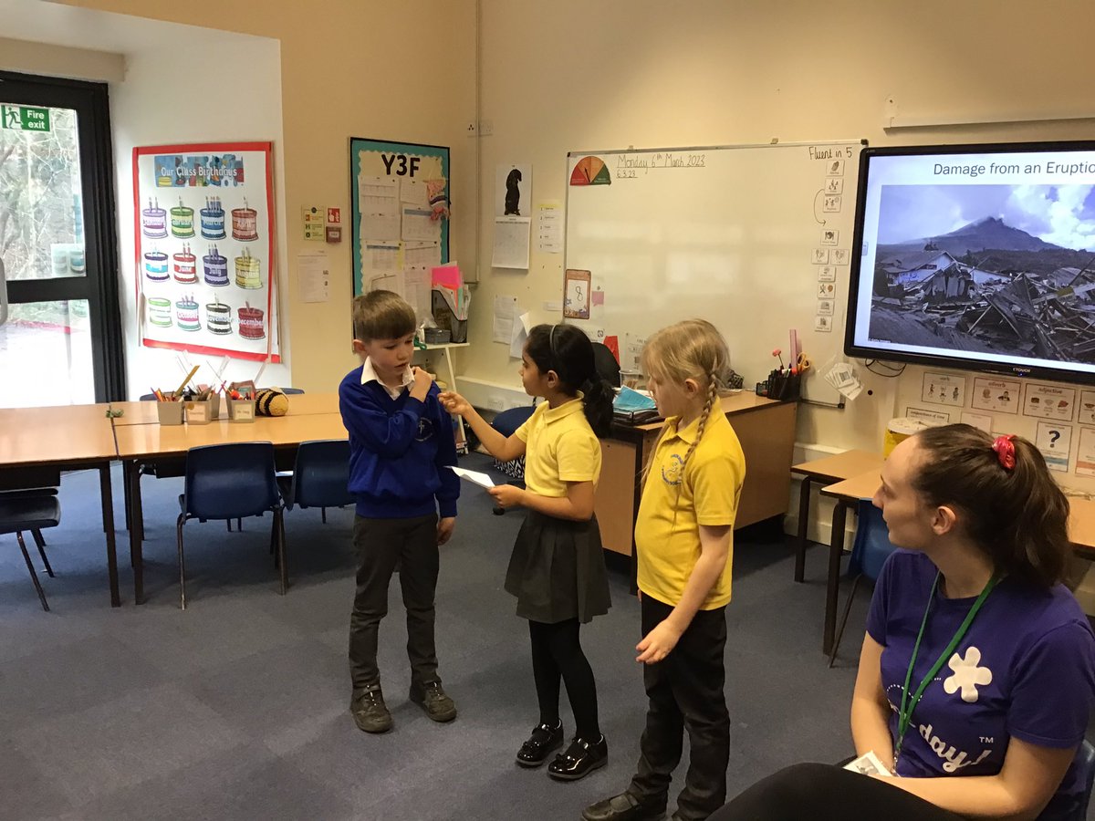 CanonYearThree's tweet photo. Year 3 had an amazing day with our visitor Jess from One Day Creative. We consolidated our learning of volcanoes and earthquakes by playing lots of games and even acting as newspaper reporters! @OneDayCreative @CanonSharples @LT_Trust https://t.co/NX8ifD8SXn