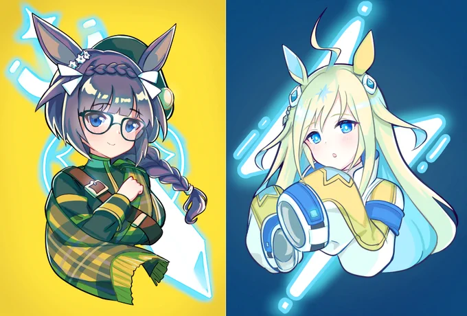 ゼンノロブロイとネオユニヴァース! #ウマ娘 #ウマ娘プリティーダービー 