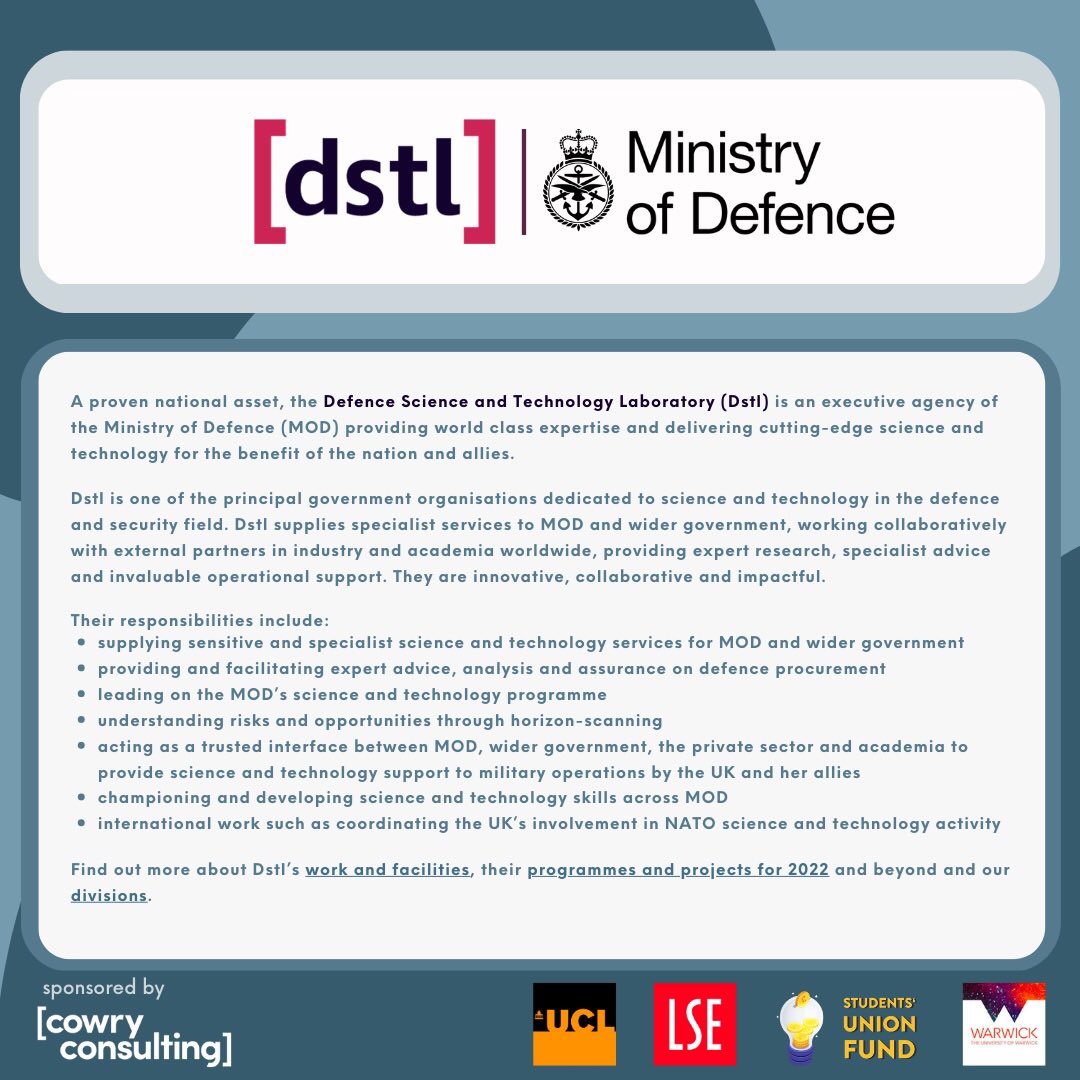 lsesu_bps's tweet photo. … and finally, find out more about @NatWestGroup, @IpsosUK, @GSR_UK and @dstlmod. https://t.co/J8lLjsx6ug