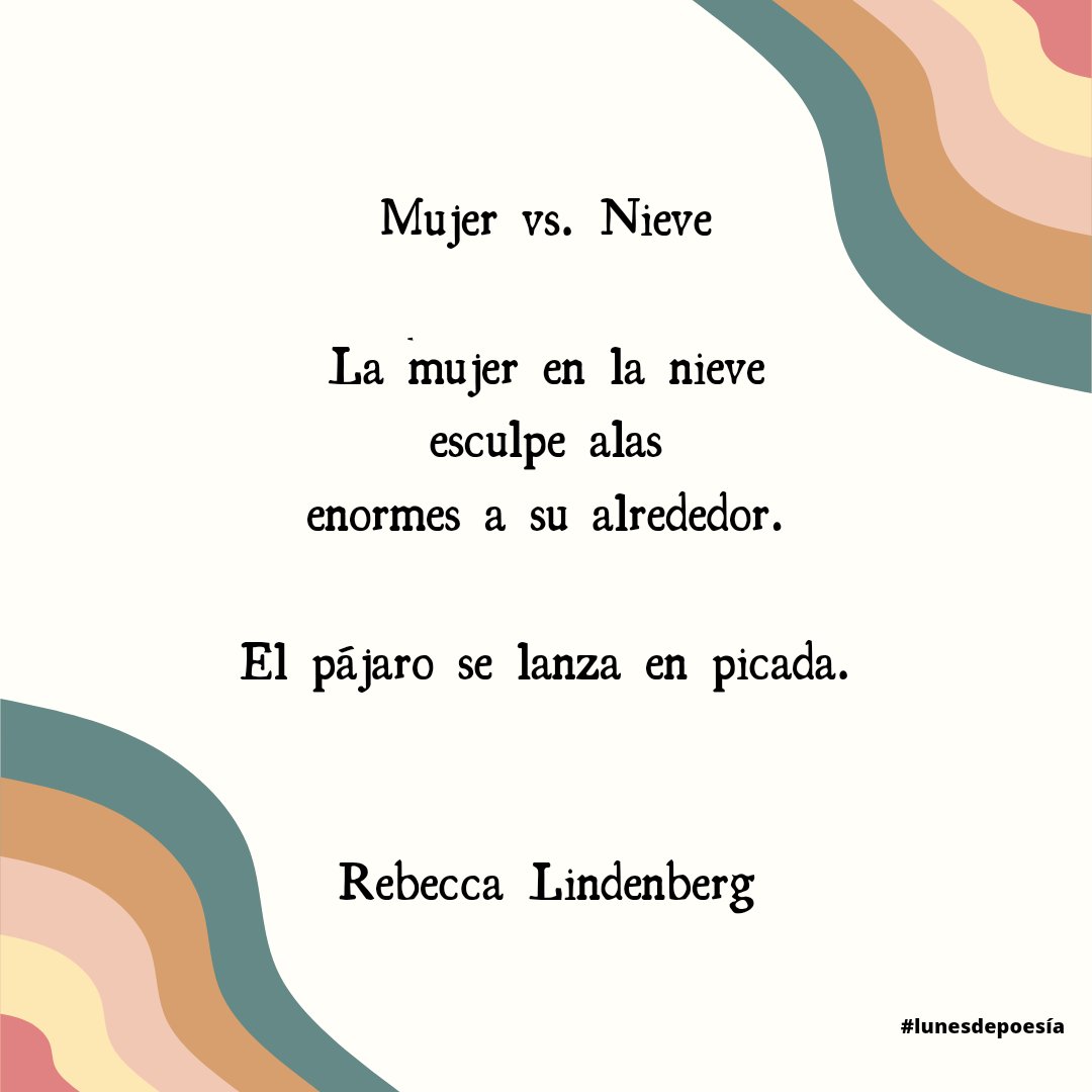 znbustos's tweet photo. Lunes de poesía

Mujer vs nieve de Rebecca Lindenberg

#lunesdepoesía #rebeccalindenberg #poetaestadounidense #escritorasnorteamericanas #poesía #poetry https://t.co/DcKcHQ1Ewo