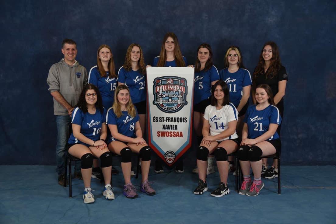Bravo les filles pour votre 1ère journée à SWOSSAA Volleyball !!
<a href="/ESCStFXavier/">École secondaire catholique Saint-François-Xavier</a> <a href="/DelaeyJ/">Juliette Delaey</a> <a href="/JPGagnier/">J</a> <a href="/CscProvidence/">Csc Providence</a>