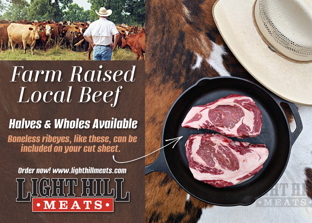 LightHillMeats's tweet photo. Ready to stock up on local #beef for the upcoming grilling season? We've got you covered!  🥩 https://t.co/l9qNpPYZoM #springhilltn #nashville #franklintn https://t.co/QiLFOwp7If