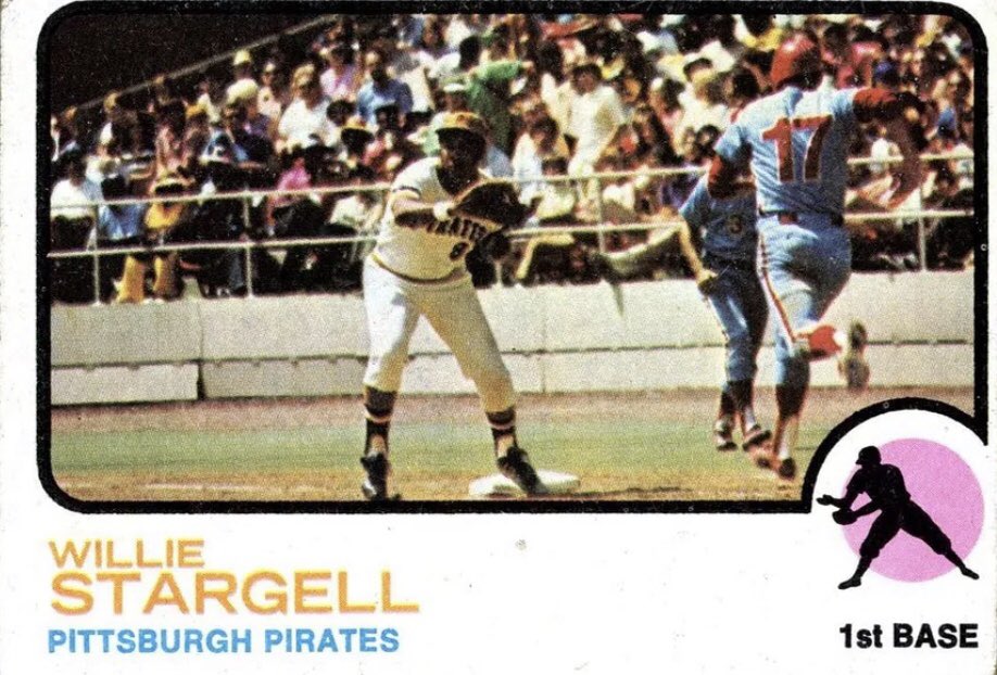 1973Topps's tweet photo. Happy Birthday to one of Steel Cities favorite Willie Stargell #Pirates #baseballball https://t.co/uWWYxyYQrR
