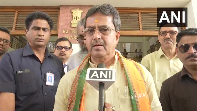 Tripura | Manik Saha has been elected as legislative party leader by BJP MLAs. H… Tripura | Manik Saha has been elected as legislative party leader by BJP MLAs. H…