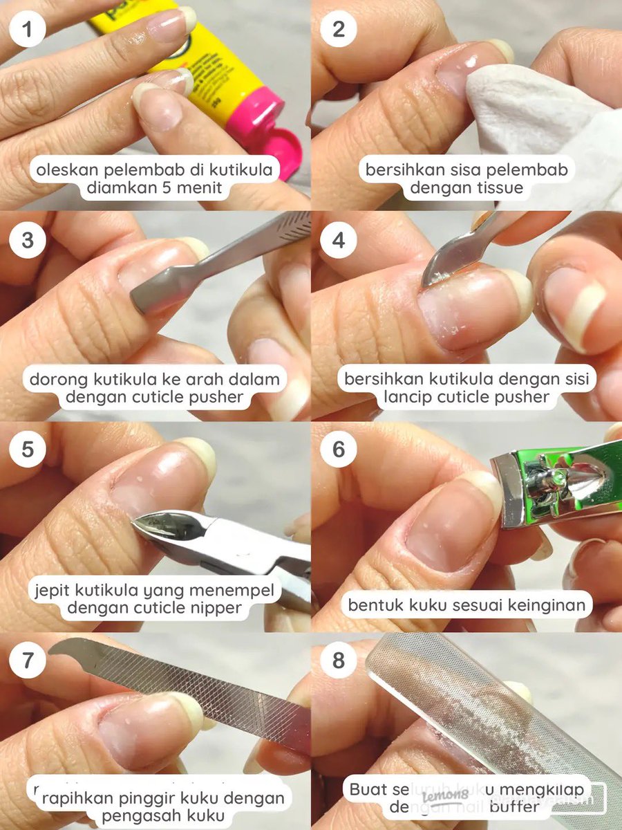 IndonesiaLemon8's tweet photo. Meni pedi, siapa si yang gak suka perawatan?💓
Hi Lemonade! 🍋Kabar baik untuk kita ciwi-ciwi, kalian bisa loh meni pedi di rumah!Murah, simple, gampan! Nikmat mana lagi yang kau dustakan, asik🥰
Yuk, cek ya gimana caranya manicure di rumah! Semoga membantu!🥰
#lemon8tutorial https://t.co/zktWOZ9EFT