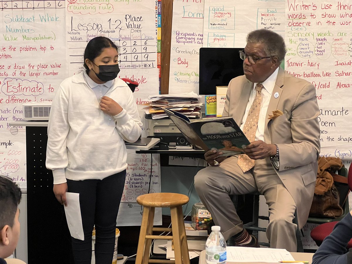 President Kaleem Shabazz and Yolanda Melville, Esq. participated in the national “Read Across America Day”, March 2, 2023, at Texas Ave School. The day was established by the National Education Association (NEA) in 1998 to help get kids excited about reading.

#readacrossamerica