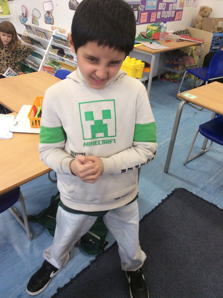Using freeze frames to explore Hassan’s feelings in our core book The Colour of Home by Mary Hoffman.