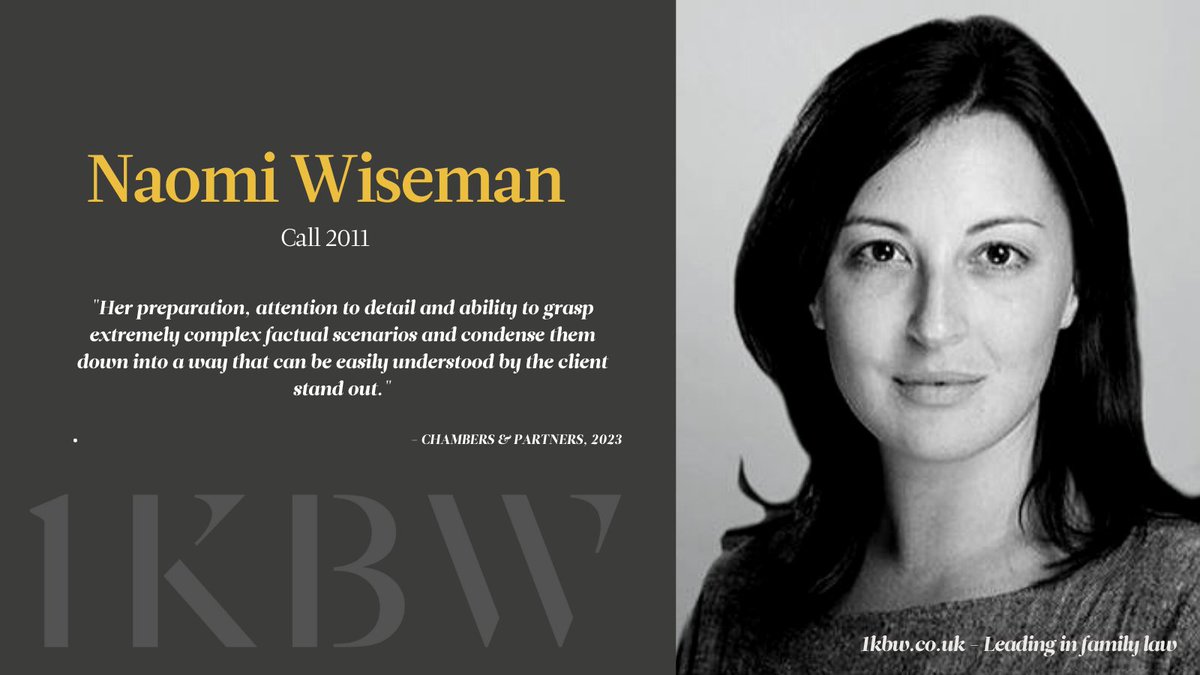We are delighted to announce that Naomi Wiseman joined us at <a href="/1kbwChambers/">1KBW Chambers</a> as a tenant today. For further information regarding Naomi’s availability please contact a member of the clerking team. Click here to view Naomi’s profile: 1kbw.co.uk/news/naomi-wis… <a href="/NayWiseman/">Naomi Wiseman</a>