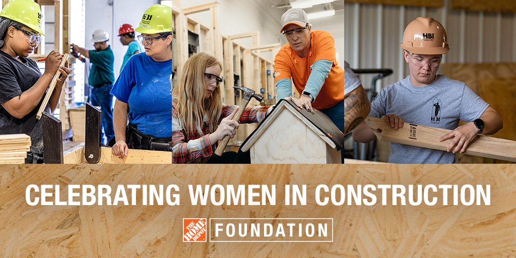 Did you know that only 11% of construction workers are female? This week, during #WomenInConstructionWeek, we're celebrating each and every one of them and the impact they have across the industry: thd.co/WICWeek