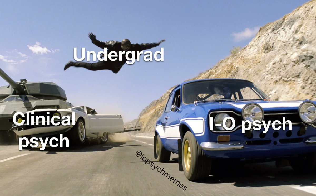 When I ask people how they ended up in I-O psychology, this is the most common story I hear. 
#OHPsych #IOPsych #iopsychmemes #psychology #psychologymemes #psychmemes #APpsych
