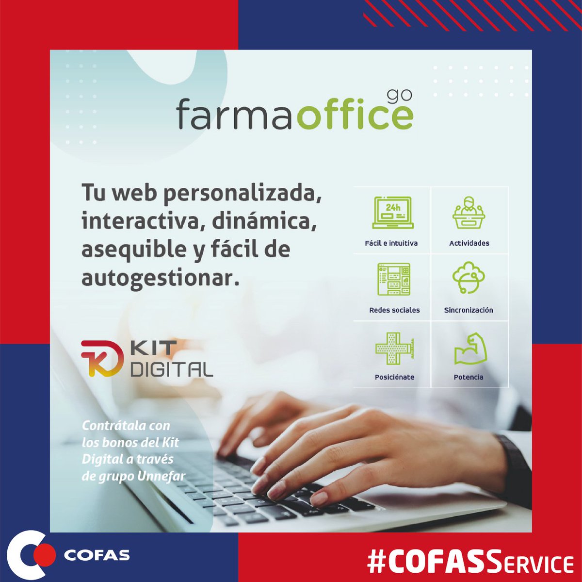 iCOFAS's tweet photo. Canjea ya tus bonos del #Kit Digital contratando #FarmaOfficeGo con #COFAS
Desde #COFAS junto con grupo #Unnefar te ayudamos en la #digitalización de tu #farmacia con #FarmaOfficeGo, la plataforma desde donde puedes:
👇👇👇👇👇👇 https://t.co/Wn3nAb9mQu