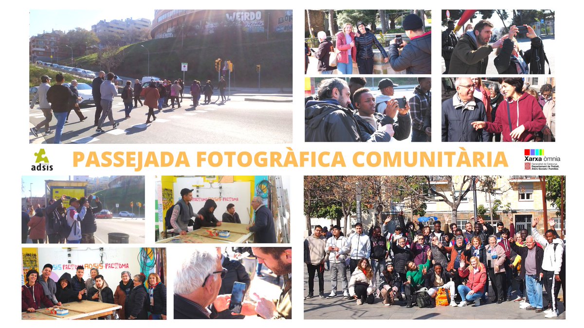 Gran participació en la passejada fotogràfica comunitària dels Punts Òmnia F.Adsis+MartíCodolar juntament amb el PDC Carmel. Jornada fabulosa fotografiant des de Las Cerillas (de Claes Oldenburg) fins a la Plaça Pastrana.   
<a href="/FundAdsisBCN/">Fundació Adsis Barcelona</a>, <a href="/OmniaMartiCo/">Òmnia PES Martí-Codolar</a>, <a href="/xarxaomnia/">Xarxa Òmnia</a>
#CarmelAmunt