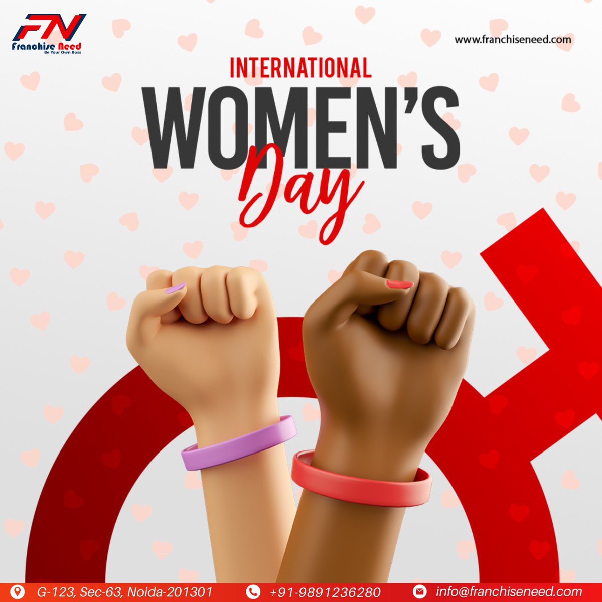 Franchise_Need's tweet photo. Happy INTERNATIONAL WOMEN'S DAY
To every wonderful women in your life, who made sacrifice of her life to make your's better.
.
.
#happywomensday #internationalwomensday #womensday #women #womenempowerment #strongwomen https://t.co/URm19eAAXp