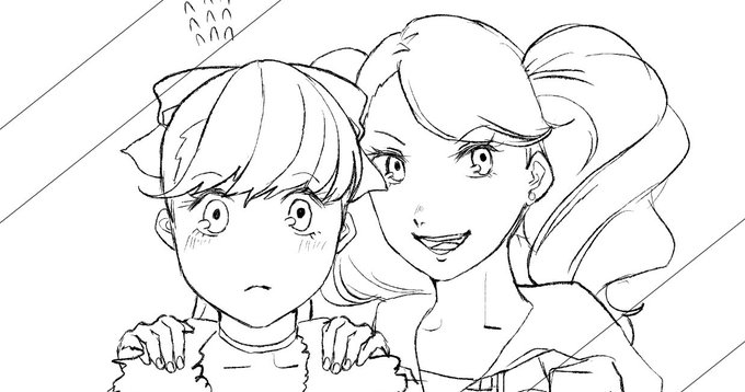 🎉💖🥳(前髪の向きが反転しているのはワザとです) 